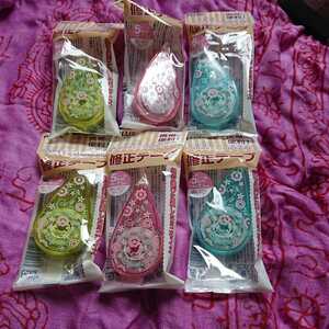 PLUS correction tape 6 piece set 5.×7.5m