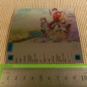  cassette tape index card Red Photon Zillion ZILLION *12 dead stock retro rare rare anime goods 