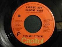 Suzanne Stevens ： Knowing How Knowing When 7'' / 45s (( Disco ! カルト カナダ ディスコ )) c/w Good Times (( 落札5点で送料無料_画像1