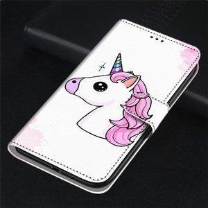 □キュートなピンクユニコーン☆手帳型 携帯ケース★サムスン/Galaxy★S9/S10/S10E/note10★軽量 レザー スマホ◆新品未使用◆送料0円◇