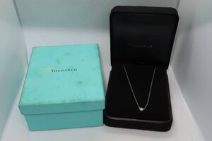 *0TIFFANY&Co. Tiffany visor yard necklace diamond PT9500*