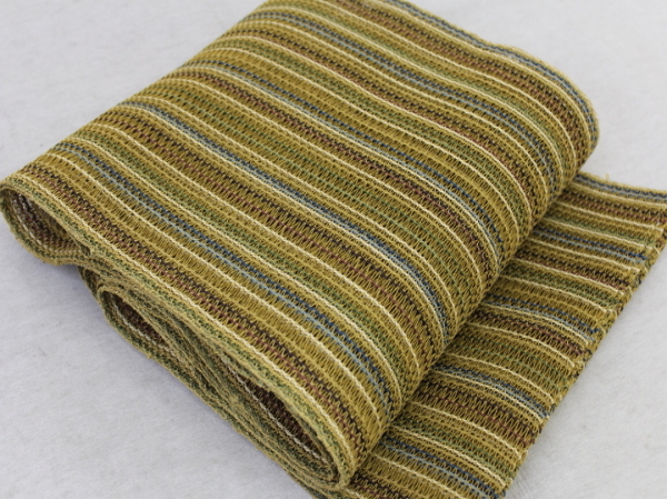 名古屋帯和・モダン手織り八寸真綿紬未使用仕立て上がり品ｌｗｃ 楽布 