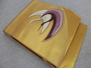 楽布特選　98259　lbｃ　紫紘製　本引箔袋帯