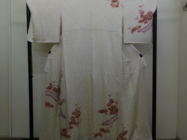 [Rakufu] P16473 Yuzen pintado a mano y kimono k forrado con tsukesage teñido anudado, moda, kimono de mujer, kimono, Tsukesage