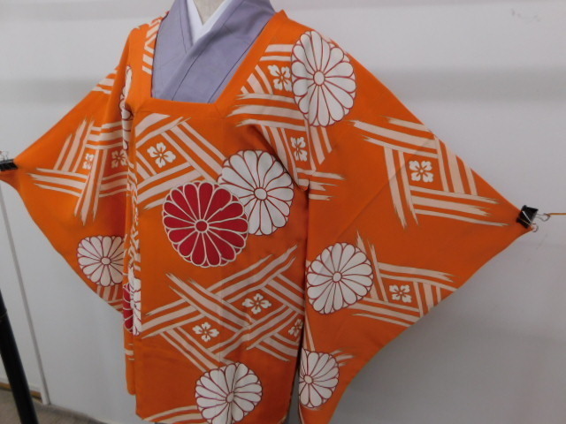 [Rakufu-Sonderauswahl] P15645 Handbemalter Yuzen Ichikoshi-Kreppmantel Taisho Romance bhrk, Mode, Damen-Kimono, Kimono, Mantel, Ankunft unterwegs