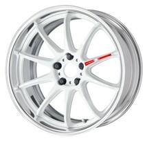 7.5J×18インチ フルリバースリム 新品4本 オーダーINSET PCD加工対応 ワークWORK エモーションZR10 2P 色:AZWアズールホワイト_画像10