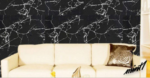 【重厚×シック×エレガント】 リメイクシート 壁紙 ブラック 大理石 0.45×10m 簡単 DIY 模様替え アクセントクロス 耐水 耐熱 耐汚