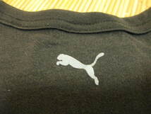 【used】PUMA（プーマ）半袖綿Ｔシャツ（黒）：130サイズ_画像3