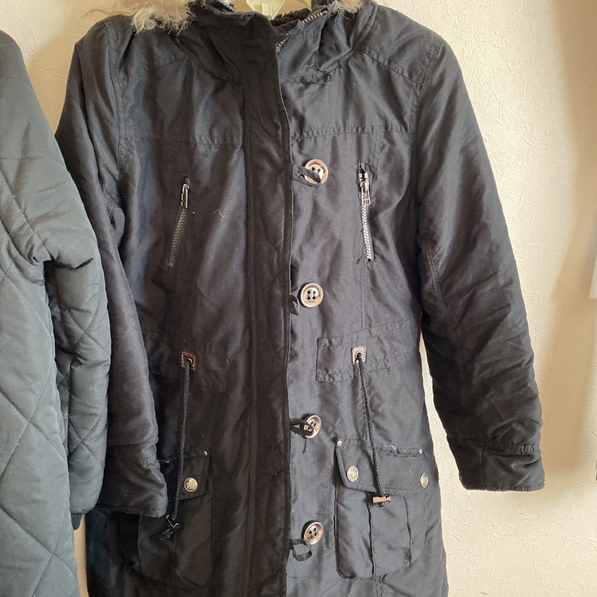 BALENCIAGA バレンシアガ ファー 中綿入り ミリタリー モッズコート