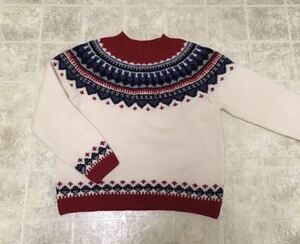 90s Eddie Bauer ノルデックウールセーター 美品 M