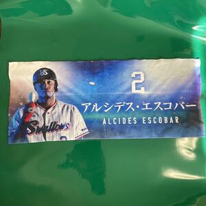 東京ヤクルト　スワローズ アイシデス.エスコバー　背番号2 HYBRID TOWEL ハイブリッドタオル