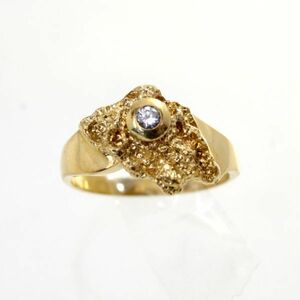 ◎中古美品◎１８金　ダイヤ　0.06ct　リング　13号