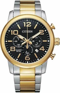 ☆CITIZEN シチズン AN8054-50E Men's Quartz Watch silver/gold Stainless Chronograph メンズ腕時計