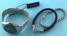 BM7331-64E CITIZEN MEN'S ECO-DRIVE SILVER Tone Stainless Set シチズン エコドライブ シルバー ステンレス ギフトセット_画像5