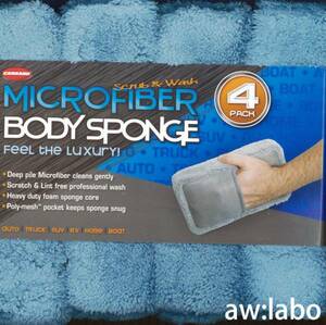 #CAR RAND/ microfibre body sponge mouton 4P