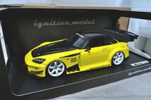 イグニッションモデル J’S RACING S2000 1/18 ミニカー イエロー IG_画像2