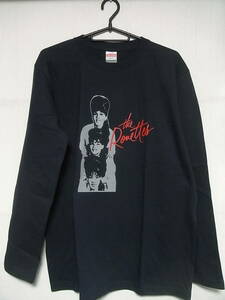 即決★新品長袖バンドＴシャツ★ロネッツ★THE RONETTES★ネイビーボディ×グレープリント/レッド文字★S/M/L/XLサイズ