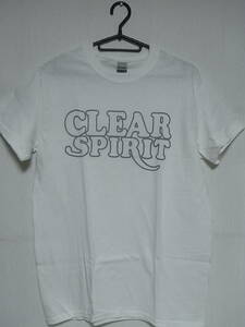 即決★新品アメリカン・ロック関連Ｔシャツ★スピリット★SPIRIT★CLEAR★ホワイトボディ×グレープリント★S/M/Lサイズ対応可能