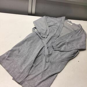  free shipping *MOUSSY Moussy * long cardigan * gray * lady's free size #40221sNjj2