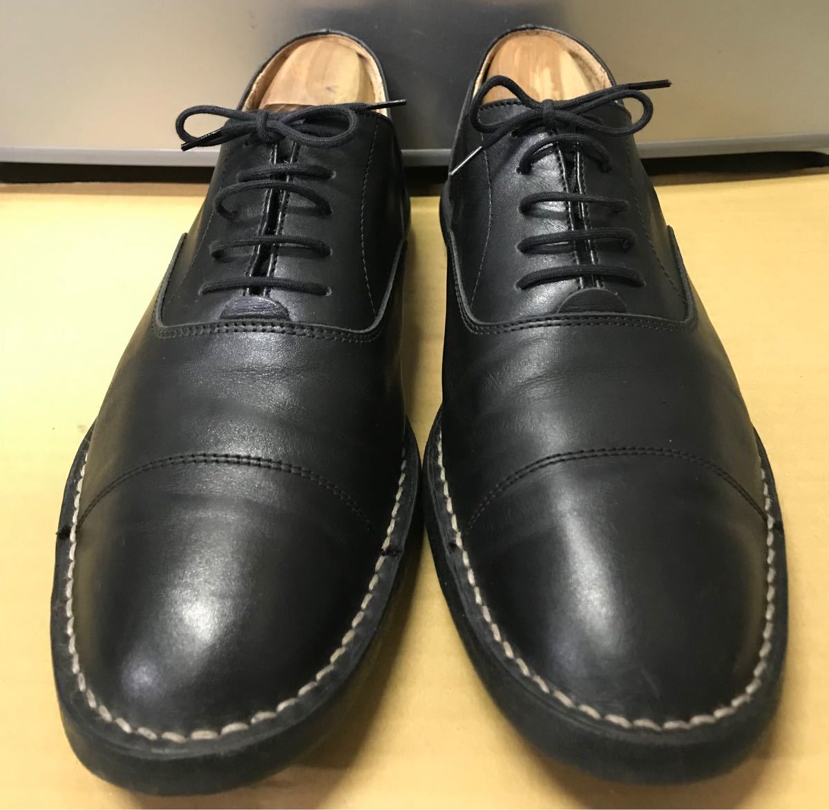 GUY LAROCHE/ギラロッシュ 内羽根ストレートチップ/ビジネスシューズ 黒 サイズ26.5 管NO.WZA-402 26.5cm GUY LAROCHE/ギラロッシュ 内羽根ストレートチップ/ビジネスシューズ 黒 サイズ26.5 管NO.WZA-402 26.5cm