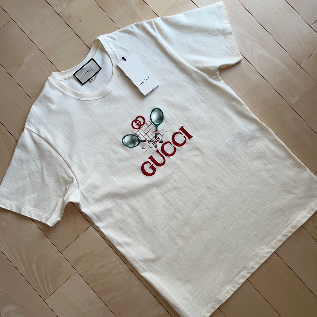 大特価!!】 GUCCI グッチ スウェット Tシャツ ベロア エンブロイダリー