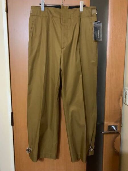 新品 60%OFF 定価124200円『JIL SANDER』裾ベルト付きワイドパンツ ジルサンダー ルーク夫妻