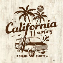 ■ CALIFORNIA ラグランTシャツ■Lサイズ（ネイビー袖xブラウン） アメ車 シボレー　シェビーバン　カリフォルニア　サーフィン_画像2