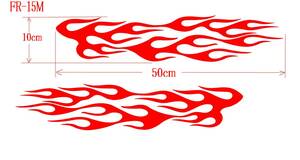 ☆FR-15M ★ファイヤーパターン　転写式　カッティングステッカー 2枚組　