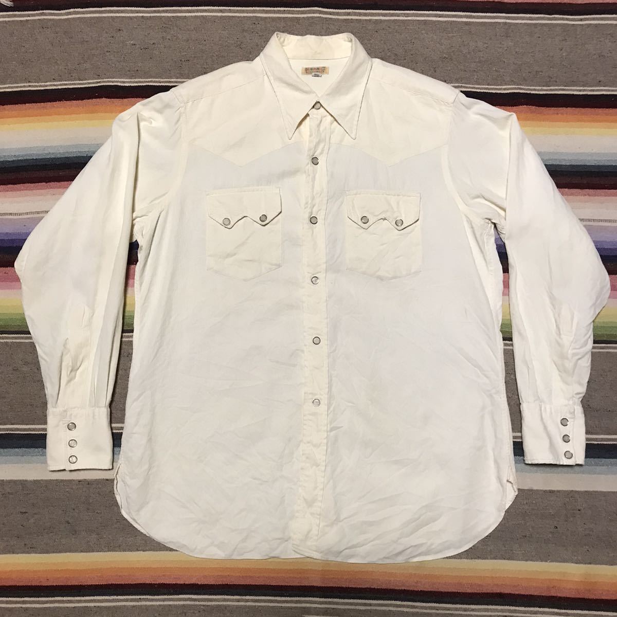 【新品未使用品】vintage 70s HBARC ウエスタン刺繍シャツ シャツ 在庫有り即日出荷