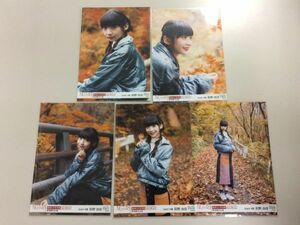 NGT48 team NⅢ 荻野由佳 生写真 新潟ロケ生写真 team NⅢ ver. 新潟県内山径 5枚セット 匿名配送対応 O050