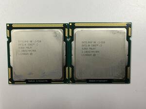 B1278)Intel Core i3-550 3.20GHz 4M LGA1156 SLBUD 中古動作品2枚