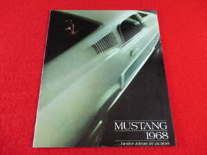 0 FORD MUSTANG 1968 Showa era 43 catalog 0