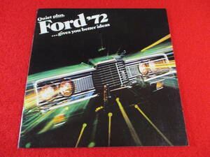 0 FORD 1972 Showa era 47 catalog 0