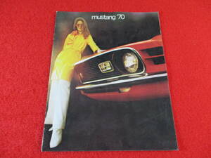 0 FORD MUSTANG 1970 Showa era 45 catalog 0