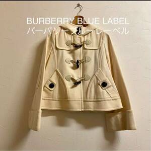 BURBERRY BLUE LABEL バーバリーブルーレーベル【38】ダッフル コート ショート ベル袖