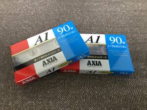 【希少／未開封／２本セット】AXIA（アクシア／富士フイルム）A1（SB90）【カセットテープ／90分】