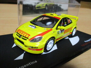 デアゴスティーニ　 1/43 「 プジョー307 WRC 」 イエロー 2006y アルゼンチンラリー出走車 ・送料 400円（レターパック発送）