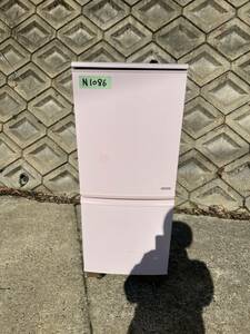 N1086 シャープ ノンフロン冷凍冷蔵庫 SJ-C14Y-P 全定格内容積137L 2ドア 2013年製【引き取り可 奈良/大阪】