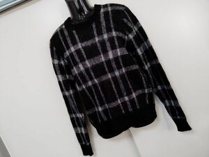 kkaa2149 ■ GLOBAL WORK ■ グローバルワーク ニット セーター トップス チェック 黒 グレー M