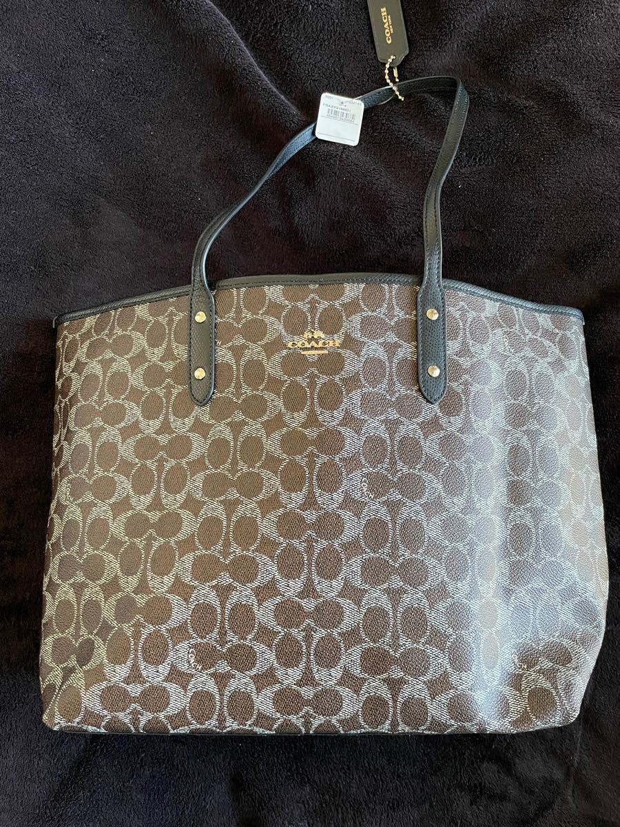 COACH コーチ トートバッグ ブラックスモーク レディース ミニトート