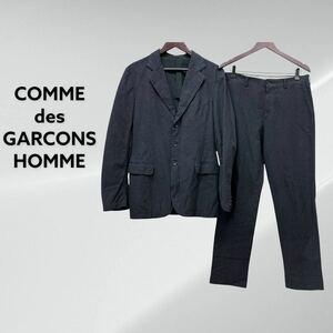 COMME des GARCONS HOMME コムデギャルソンオム 縮絨ナイロン コットン テーラードジャケット スラックスパンツ セットアップスーツ AD2014