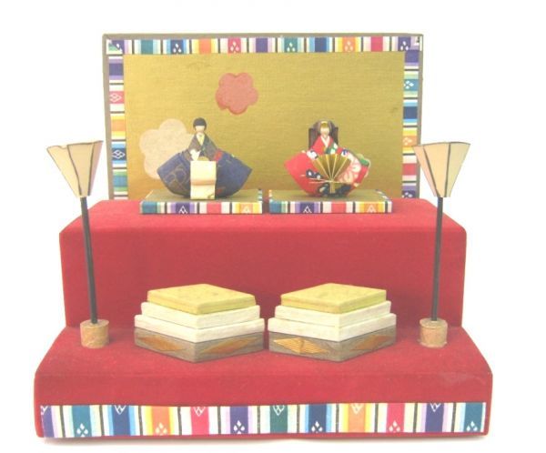 Hina Dolls, Hina Dolls, Imperial Prince Decoration, Made of Japanese Paper, Miniature Tiered Decoration, Approximately 14cm, Doll's Festival Exhibition, Decoration, Interior, Doll Decoration, Buy Now, Free Shipping, season, Annual event, Doll's Festival, Hina doll
