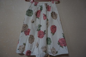 ^ROP Rope floral print skirt ^