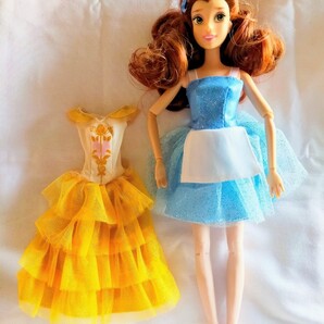 【中古レア】ディズニー 美女と野獣★ベル★クラシックバレエ 着せ替え人形 ティアラ トゥシューズ 送料無料 匿名配送