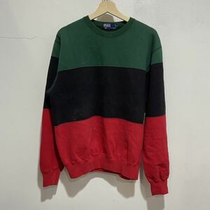 ☆送料無料☆Ralph Lauren☆90s☆マルチボーダースウェット☆スキー☆S☆レア