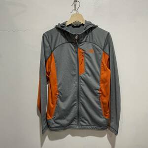 ☆送料無料☆THE NORTH FACE☆テックパーカー☆ジャージ☆フリース☆グレーオレンジ☆S☆I21ｂ