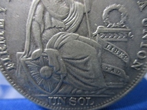 ペルー1ソル銀貨☆1934年／女神座像／大型銀貨／極美品／アンティークコイン／p222-1_画像5
