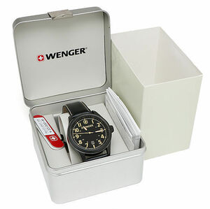 ウェンガー テラグラフ 01.0541.105 ブラック メンズ WENGER 腕時計