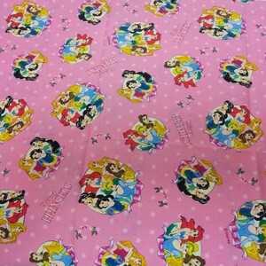 プリンセス ★ 生地 ピンク 布 サイズおおよそ105センチ×80センチ位
