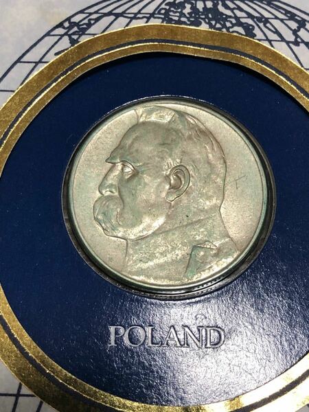 ポーランド　５ズロチ　銀貨　1934年